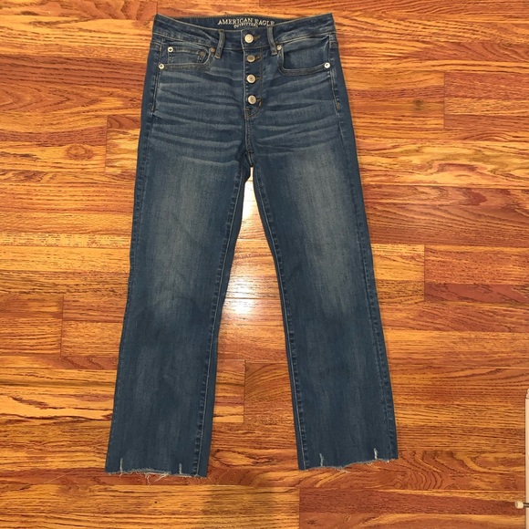 American Eagle Outfitters Denim - AE high rise crop flare jeans